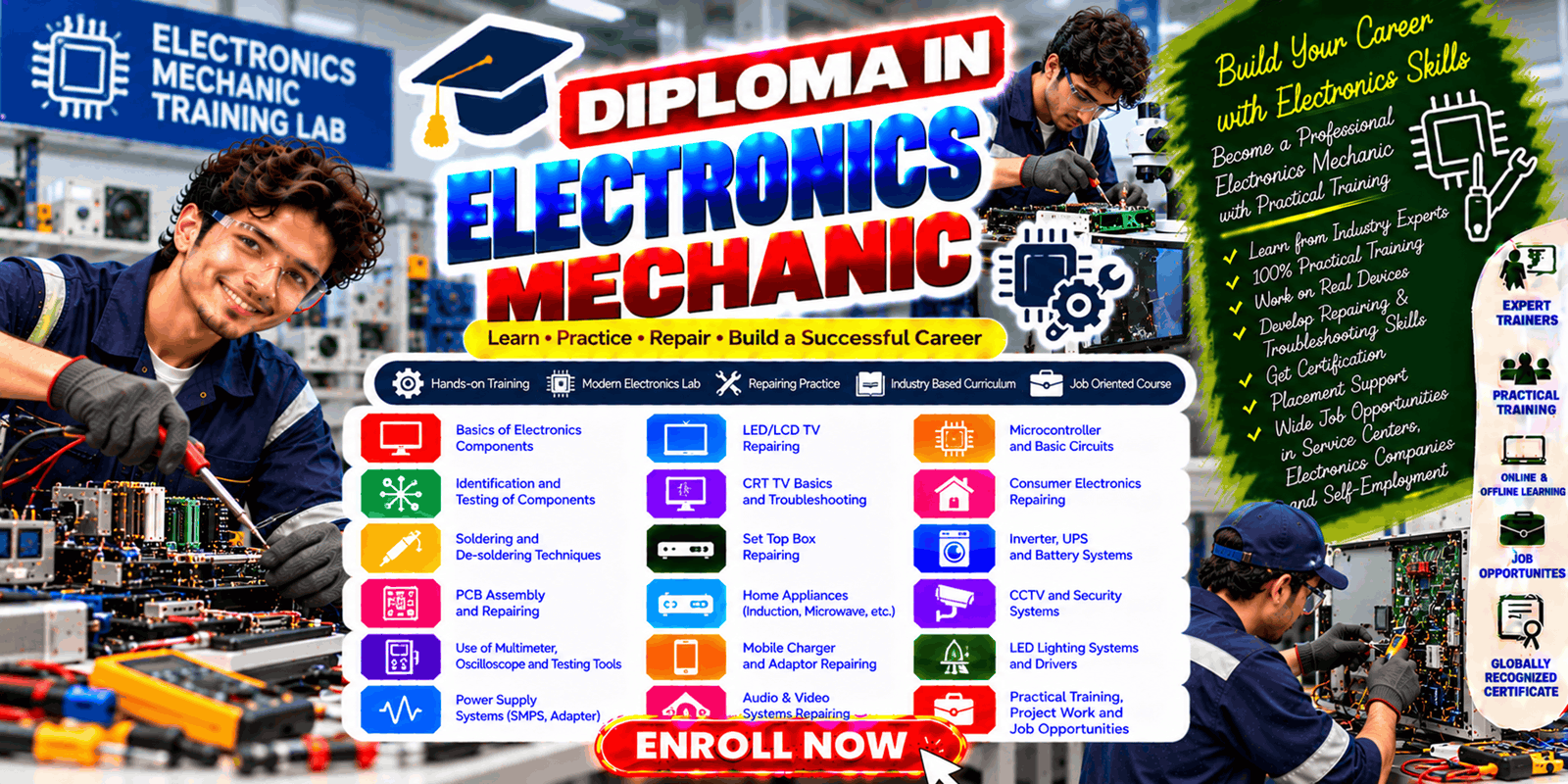 Diploma in Electronics Mechanic