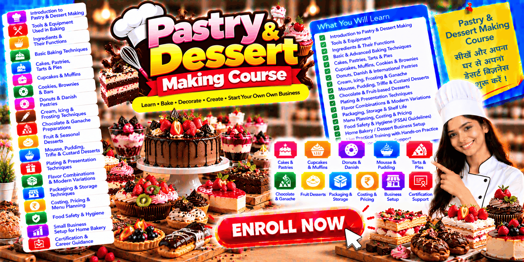Pastry & Dessert Making Course