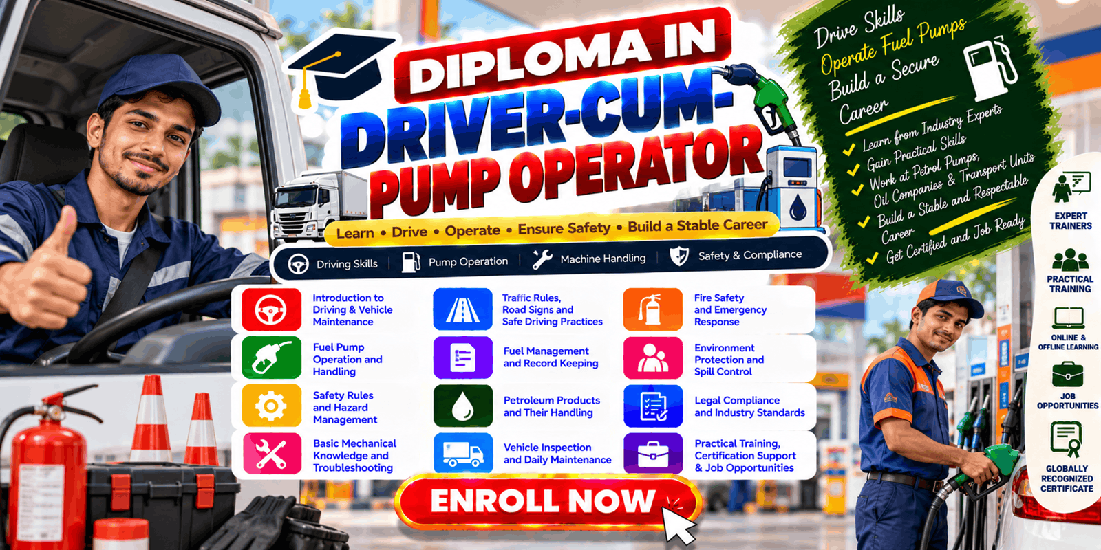 Driver-cum-Pump Operator