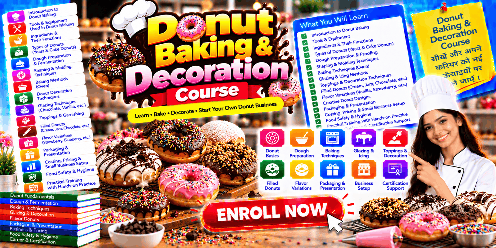 Donut Baking & Decoration Course