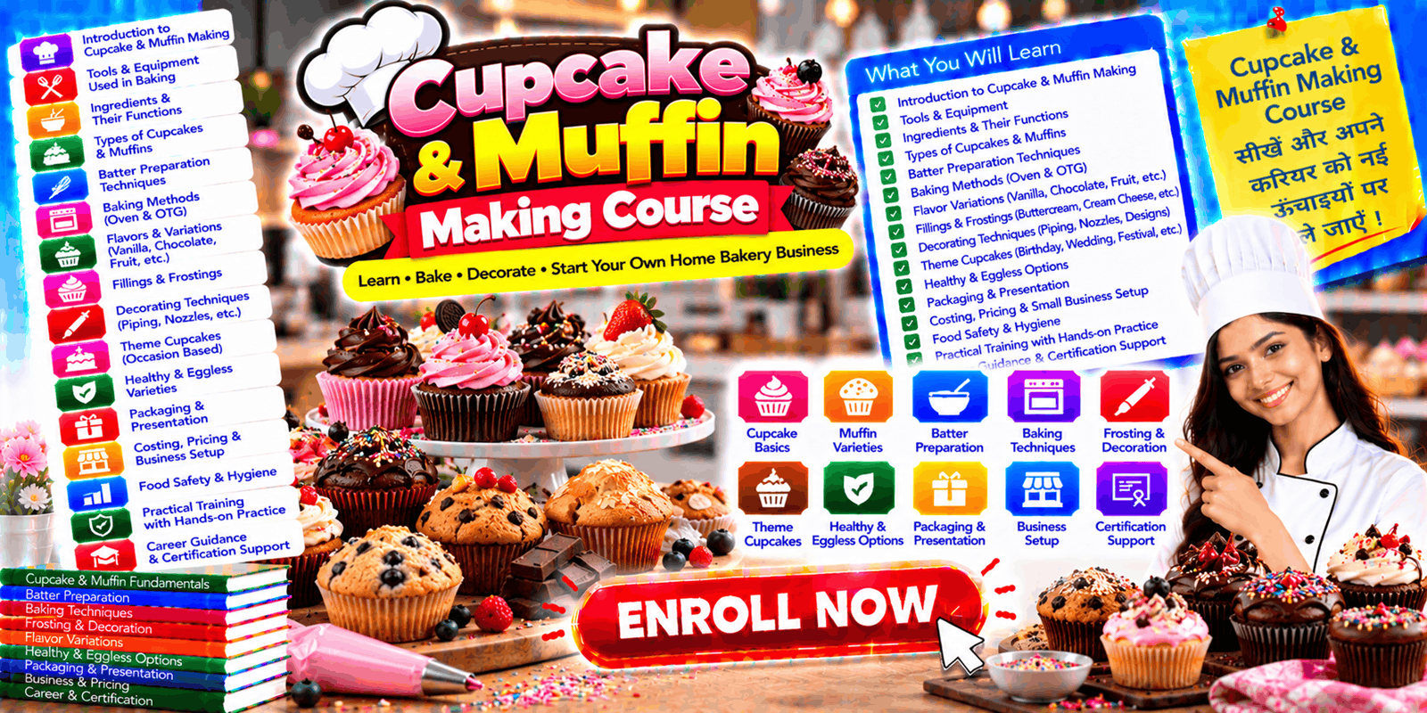 Cupcake & Muffin Making Course