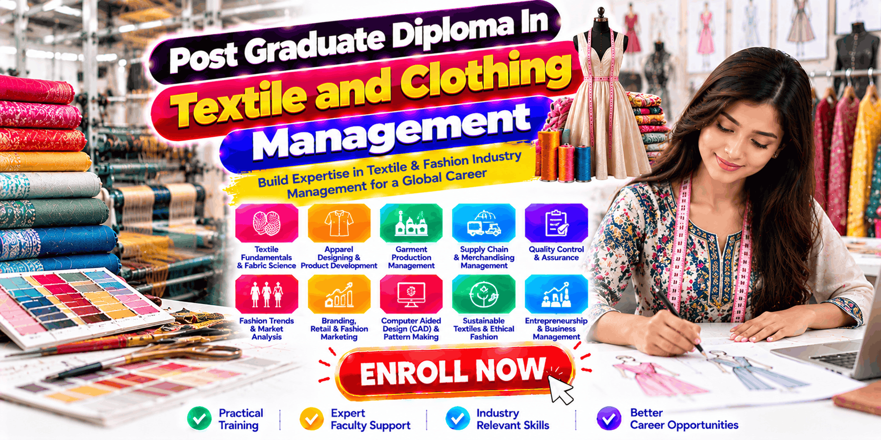 Post Graduate Diploma In Textile and Clothing Management