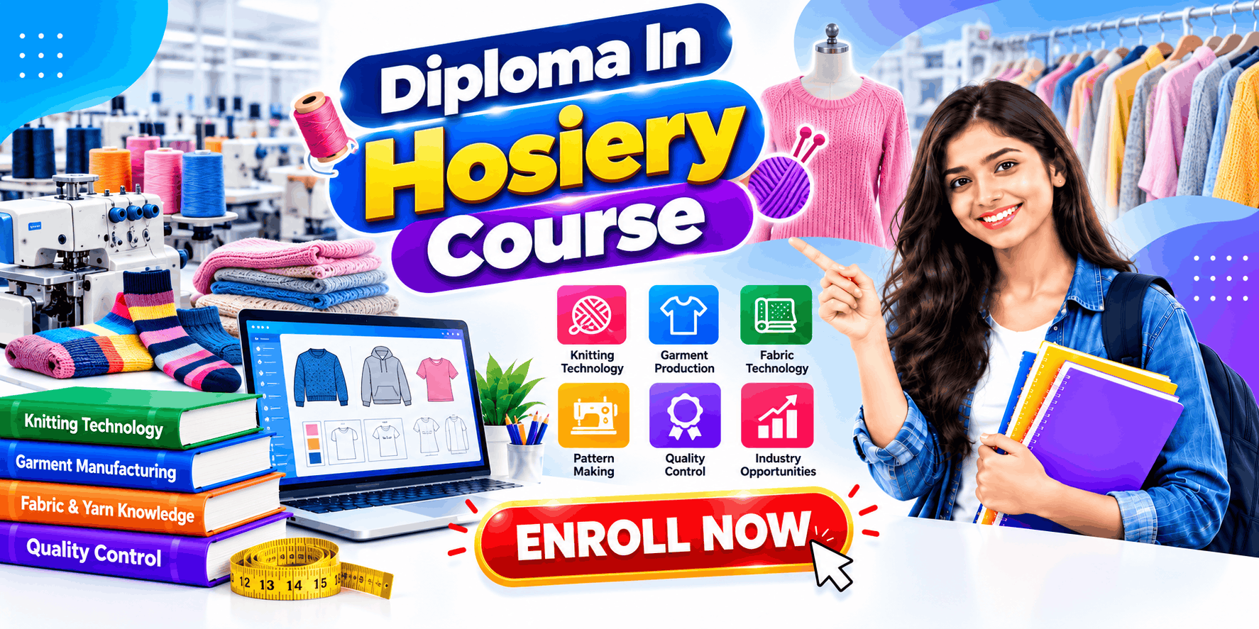 DIPLOMA IN HOSIERY COURSE