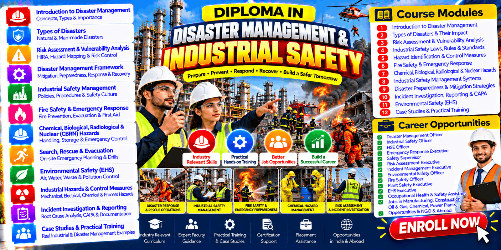 Diploma in Disaster Management & Industrial Safety