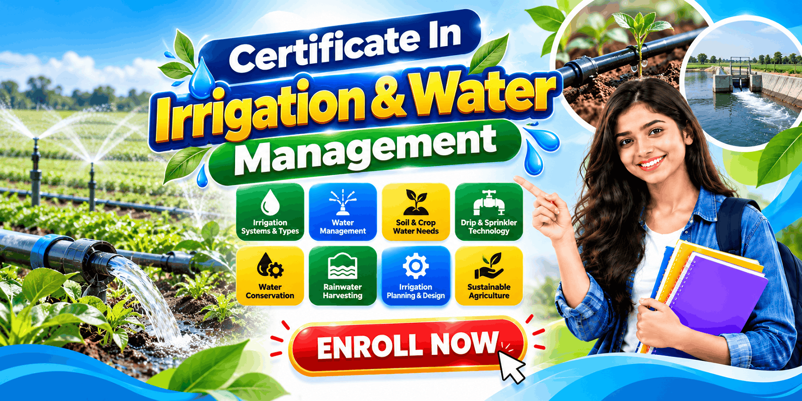 Certificate in Irrigation & Water Management